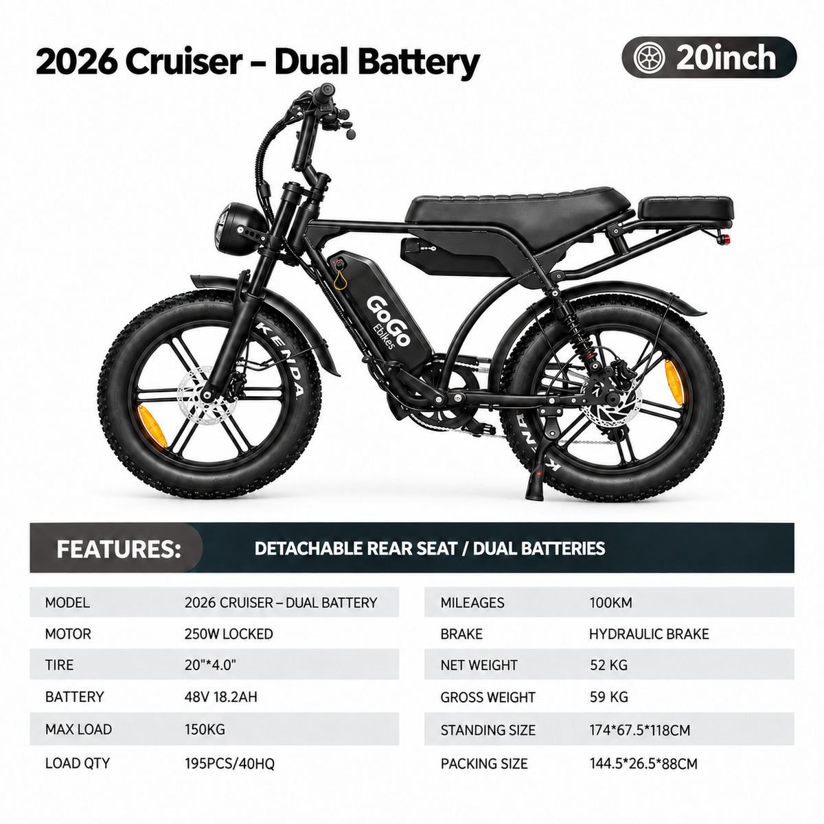 GoGo X50 Max - Dual Battery