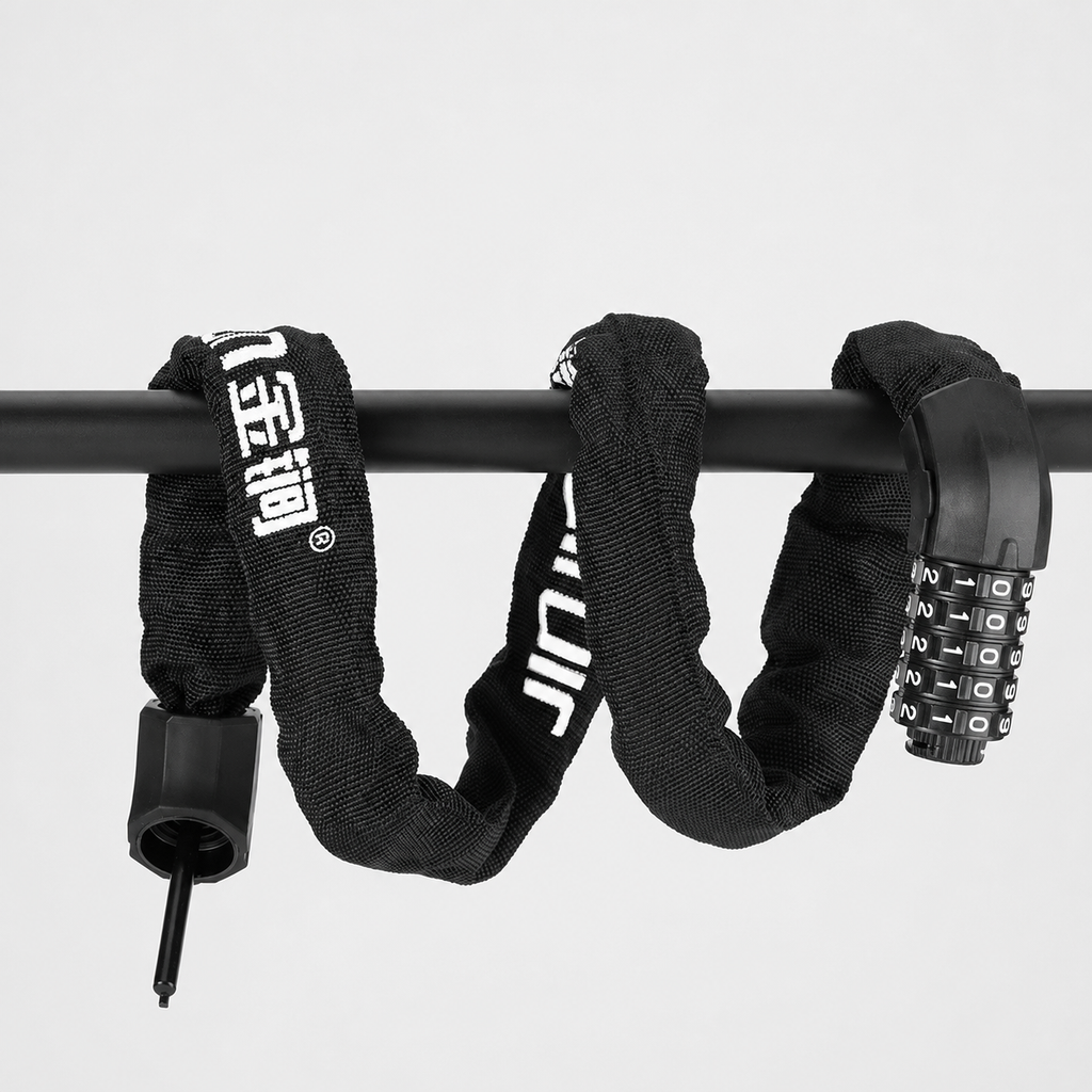 GoGo Ultra Hardened Steel Chain Bike Combination Lock 1.1m