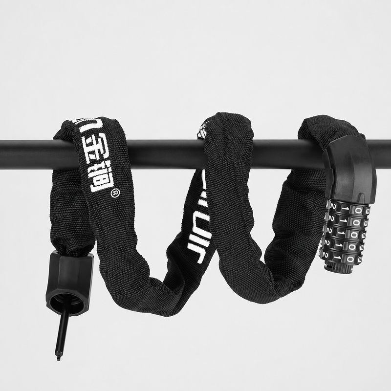 GoGo Ultra Hardened Steel Chain Bike Combination Lock 1.1m